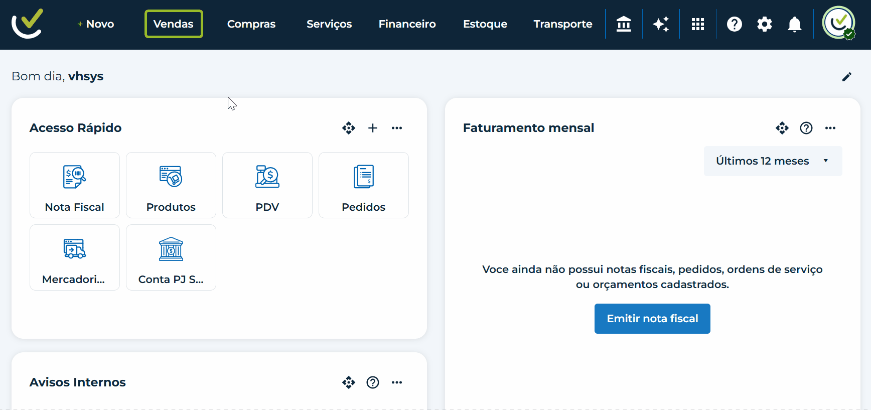 Bloco de pagamento da nota fiscal mostrando os quatro novos campos obrigatórios de dados do cartão.